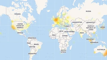 Áreas afectadas por la caída de Instagram