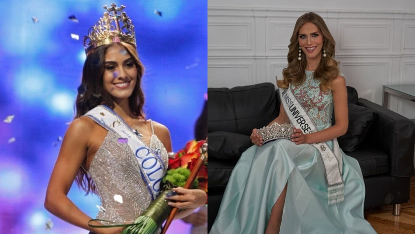 Miss Colombia y Miss Espa&ntilde;a