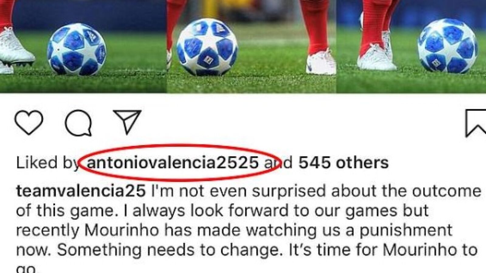El pol&eacute;mico 'like' de Antonio Valencia