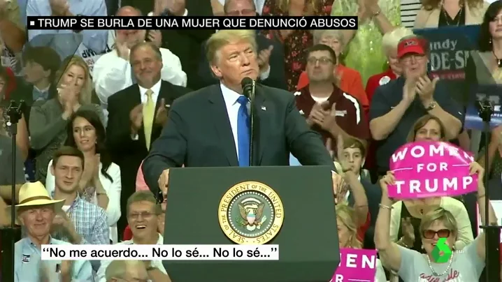 Trump se burla del testimonio de la víctima del juez Kavanaugh