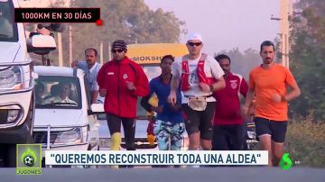 Un maratón al día durante un mes con un objetivo solidario: "Queremos reconstruir toda una aldea en La India"