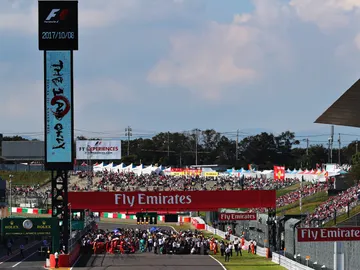 Los monoplazas en la parrilla de Suzuka Los monoplazas en la parrilla de Suzuka