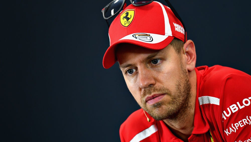 Sebastian Vettel, en rueda de prensa en Suzuka