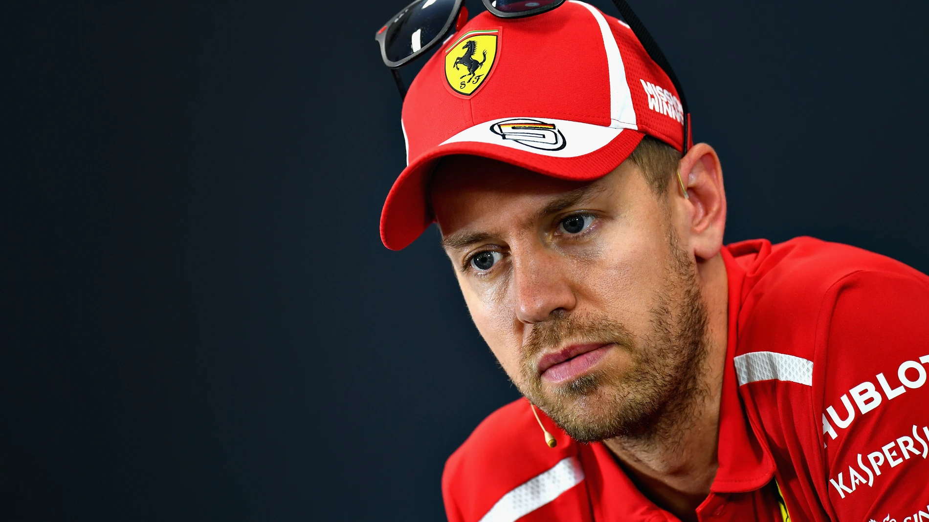 Sebastian Vettel, en rueda de prensa en Suzuka