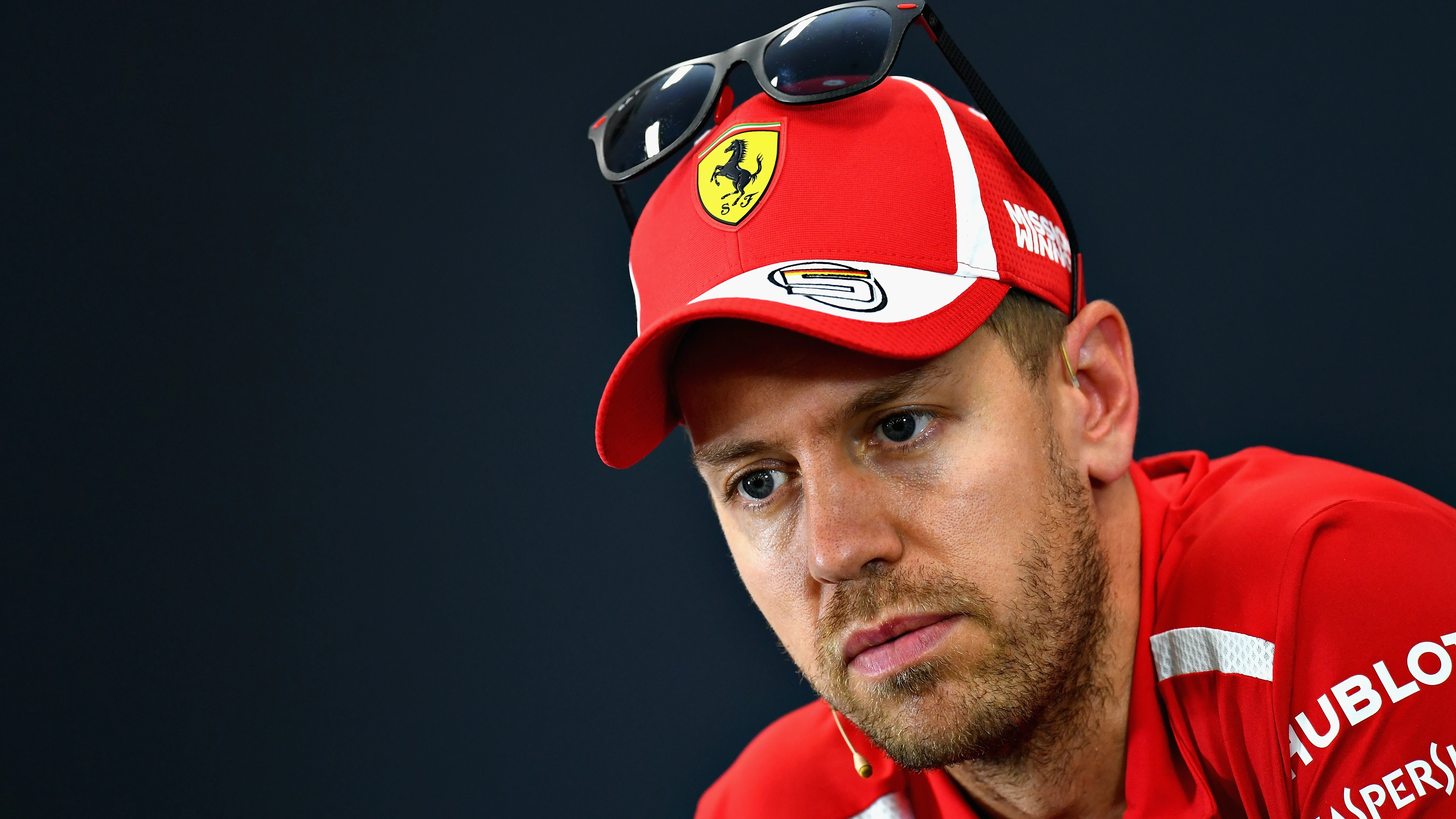 Sebastian Vettel, en rueda de prensa en Suzuka