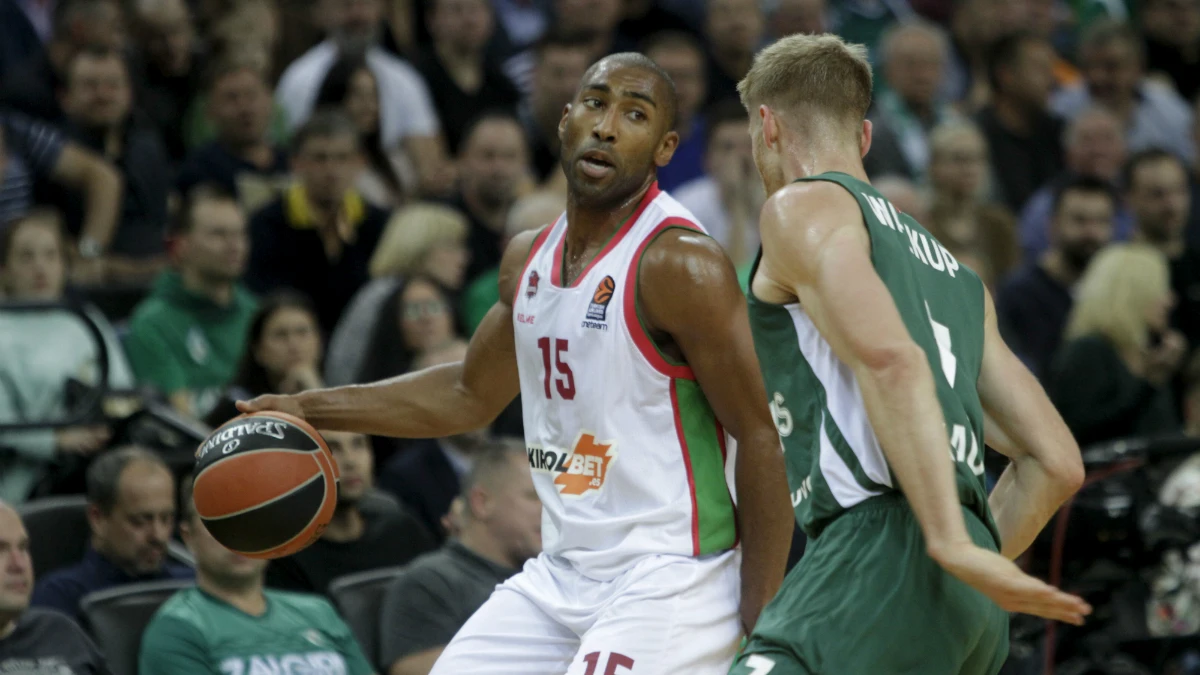 Granger, en una acción del partido ante el Zalgiris