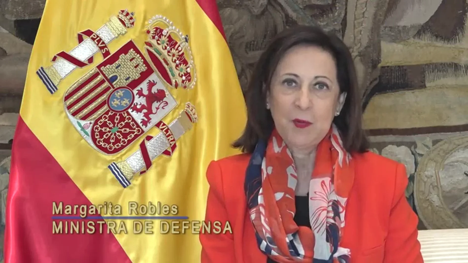 Margarita Robles defiende el papel de los hombres y mujeres de las Fuerzas Armadas: "Defendéis los mejores valores de este país, de una España unida"