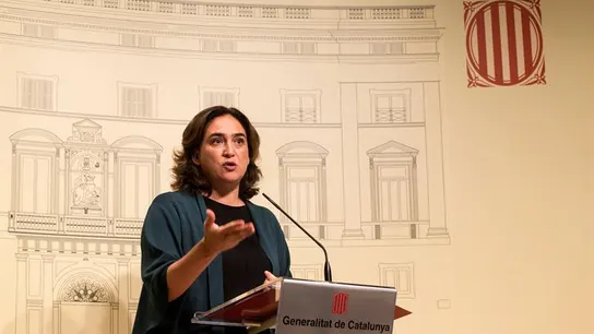 La alcaldesa de Barcelona, Ada Colau La alcaldesa de Barcelona, Ada Colau