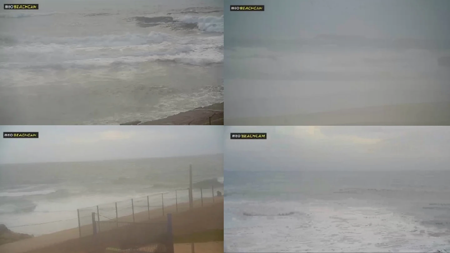 Imágenes de la retransmisión en directo del estado de las playas portuguesas Imágenes de la retransmisión en directo del estado de las playas portuguesas