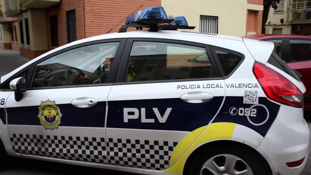 Imagen de un coche de la Policía Local de Valencia