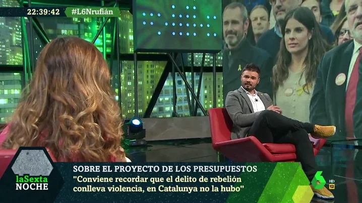 Gabriel Rufián en laSexta Noche