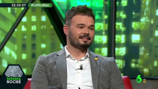 Gabriel Rufián, en laSexta Noche Gabriel Rufián, en laSexta Noche