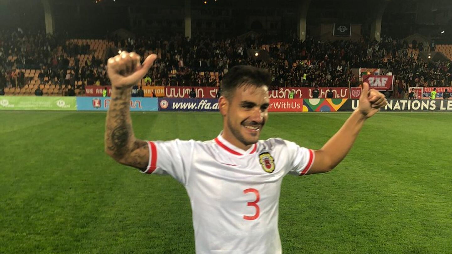 La selecci&oacute;n de Gibraltar celebra una victoria