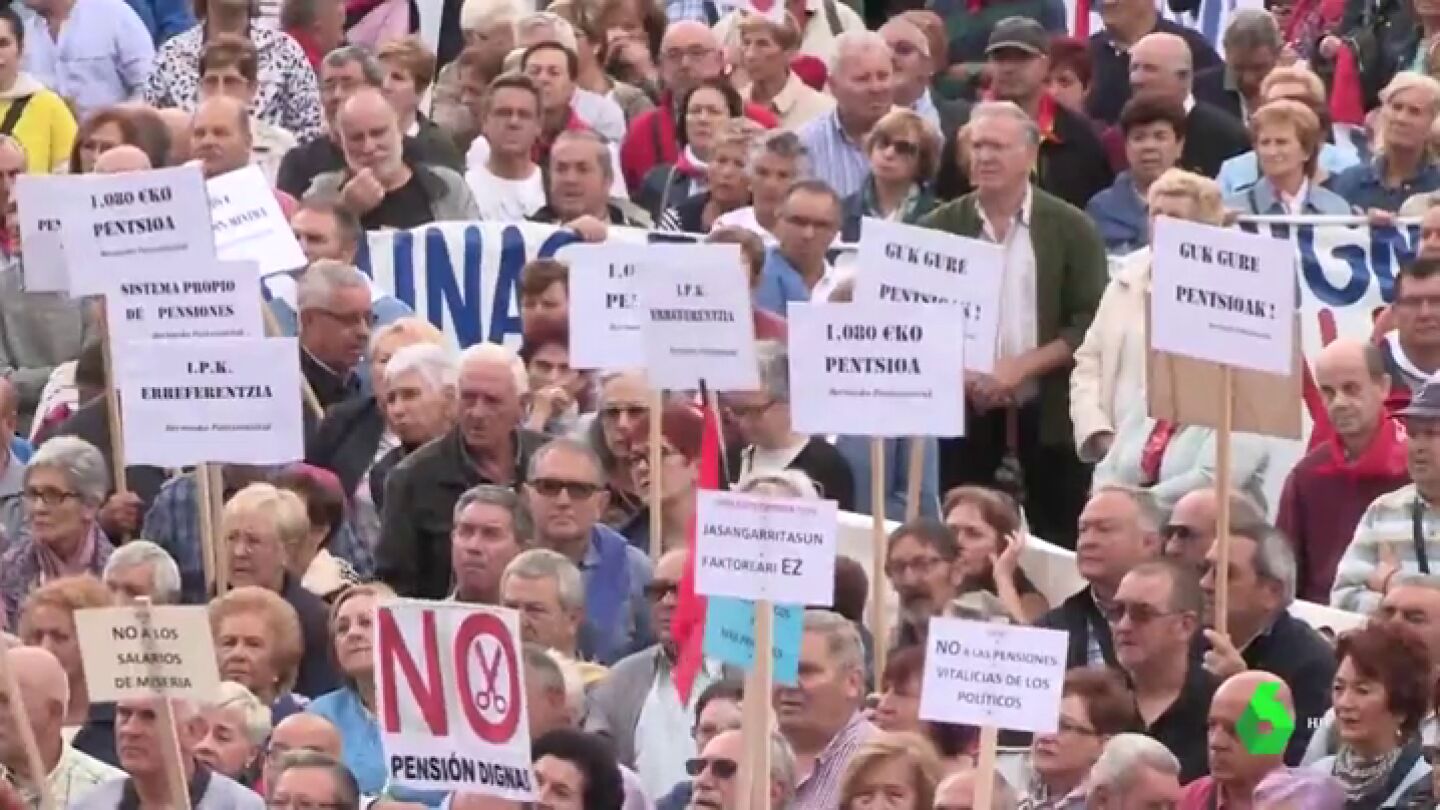 Imagen de una manifestaci&oacute;n de pensionistas