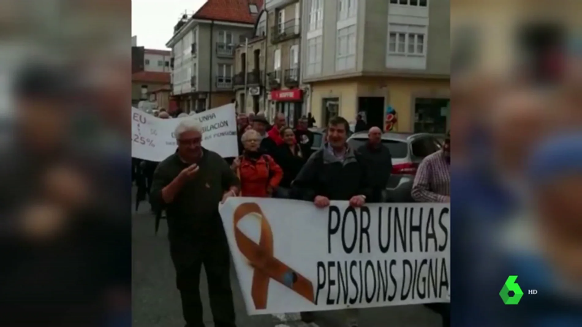Jubilados se manifiestan en Galicia por las pensiones dignas