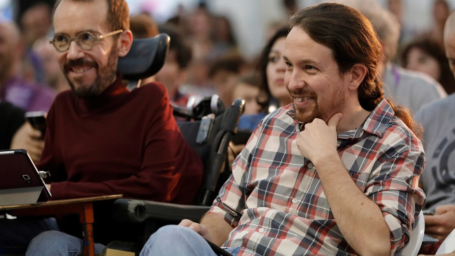 Pablo Iglesias en el debate de la universidad de otoño de Podemos