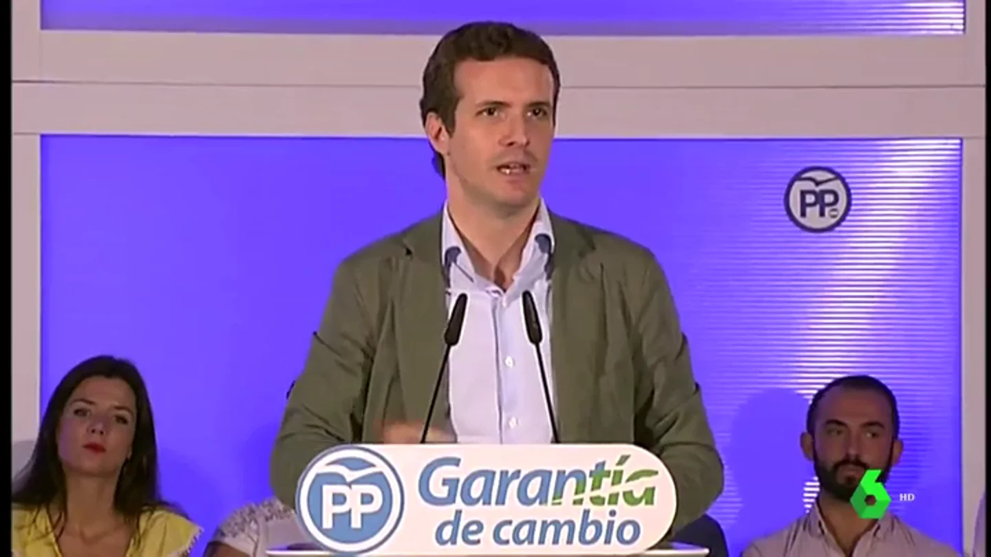 Casado en un acto del PP en Málaga Casado en un acto del PP en Málaga