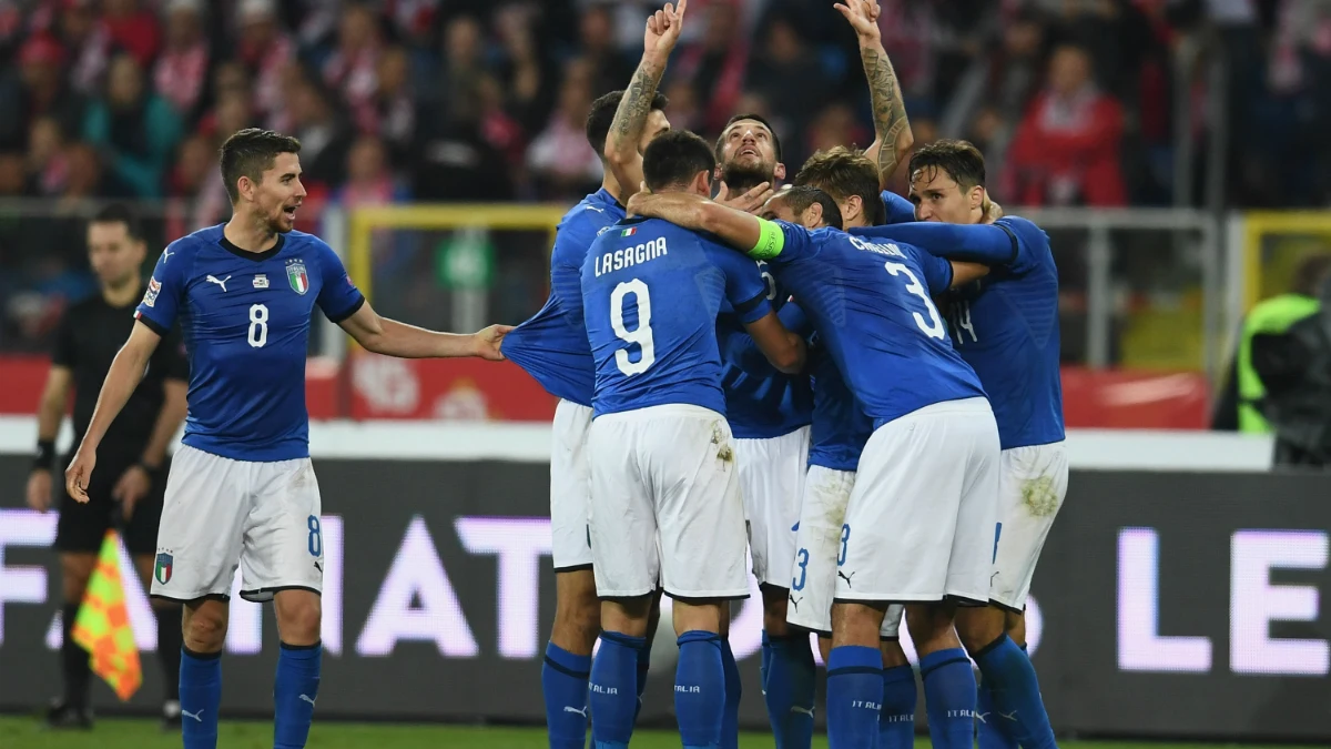 Italia celebra un gol