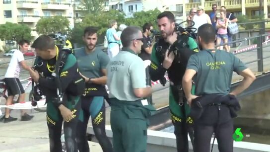 Imagen de la Guardia Civil buscando al menor desaparecido en Mallorca