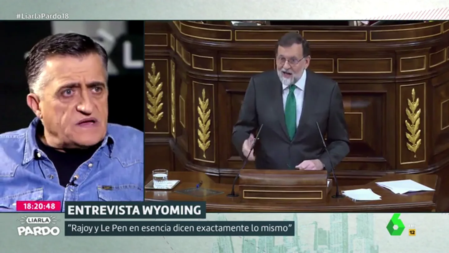 El Gran Wyoming y Rajoy El Gran Wyoming y Rajoy