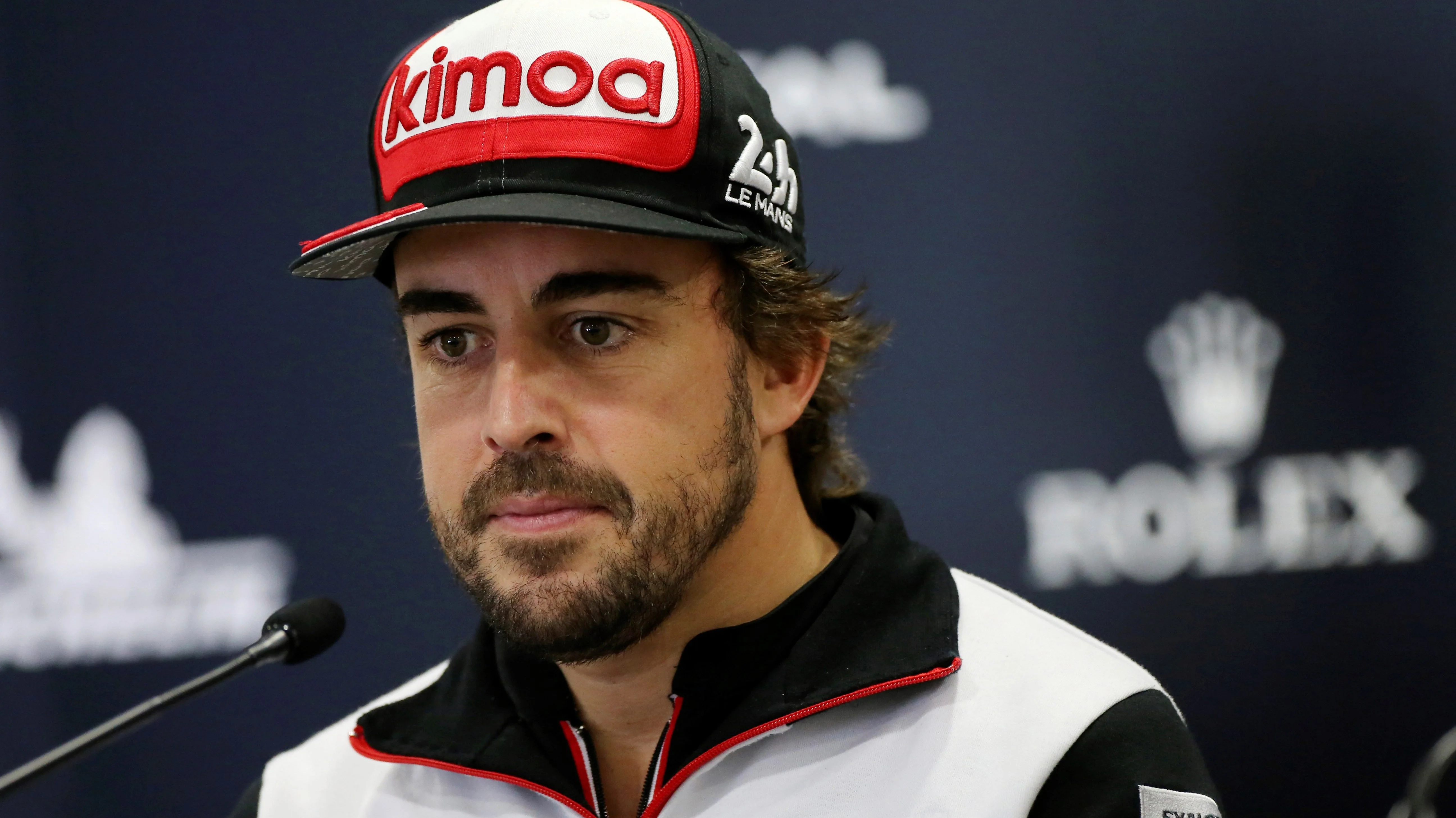 Fernando Alonso, en rueda de prensa