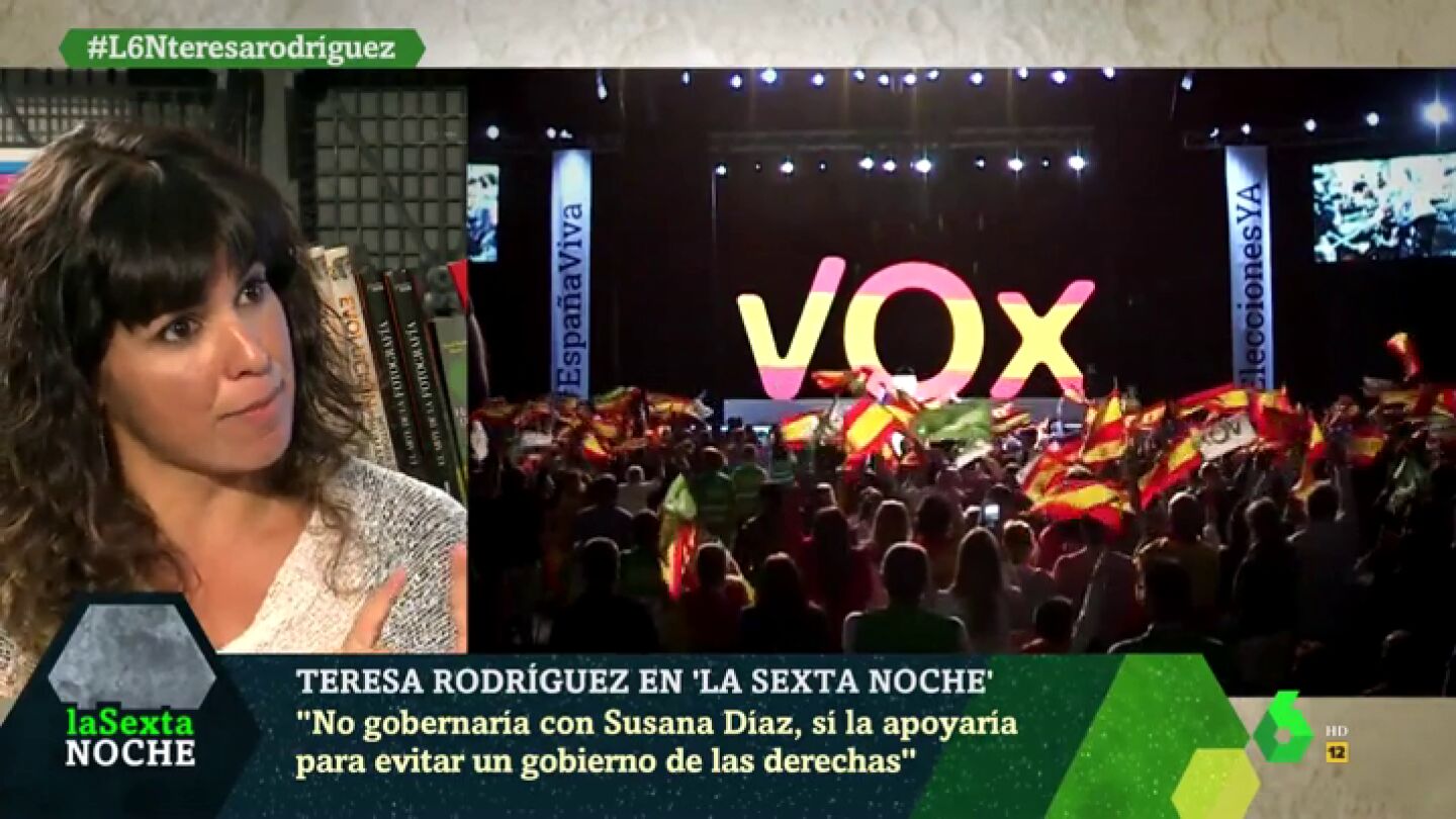 Teresa Rodr&iacute;guez, en laSexta Noche