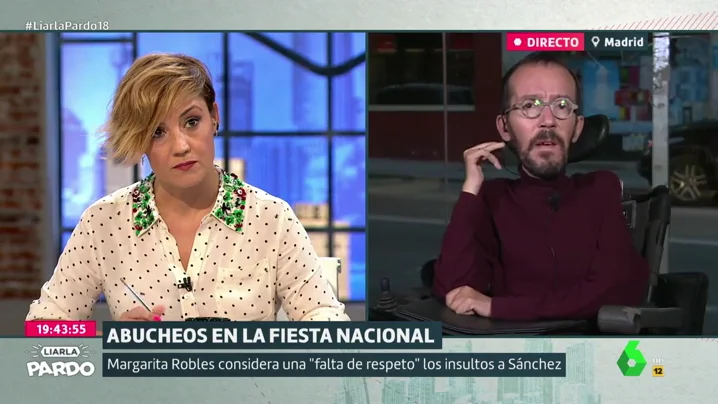 Cristina Pardo y Pablo Echenique