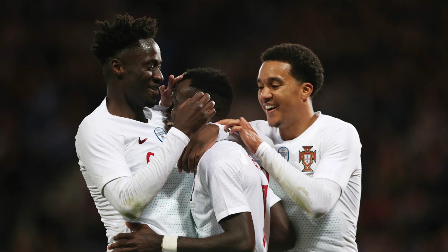 Portugal celebra un gol Portugal celebra un gol