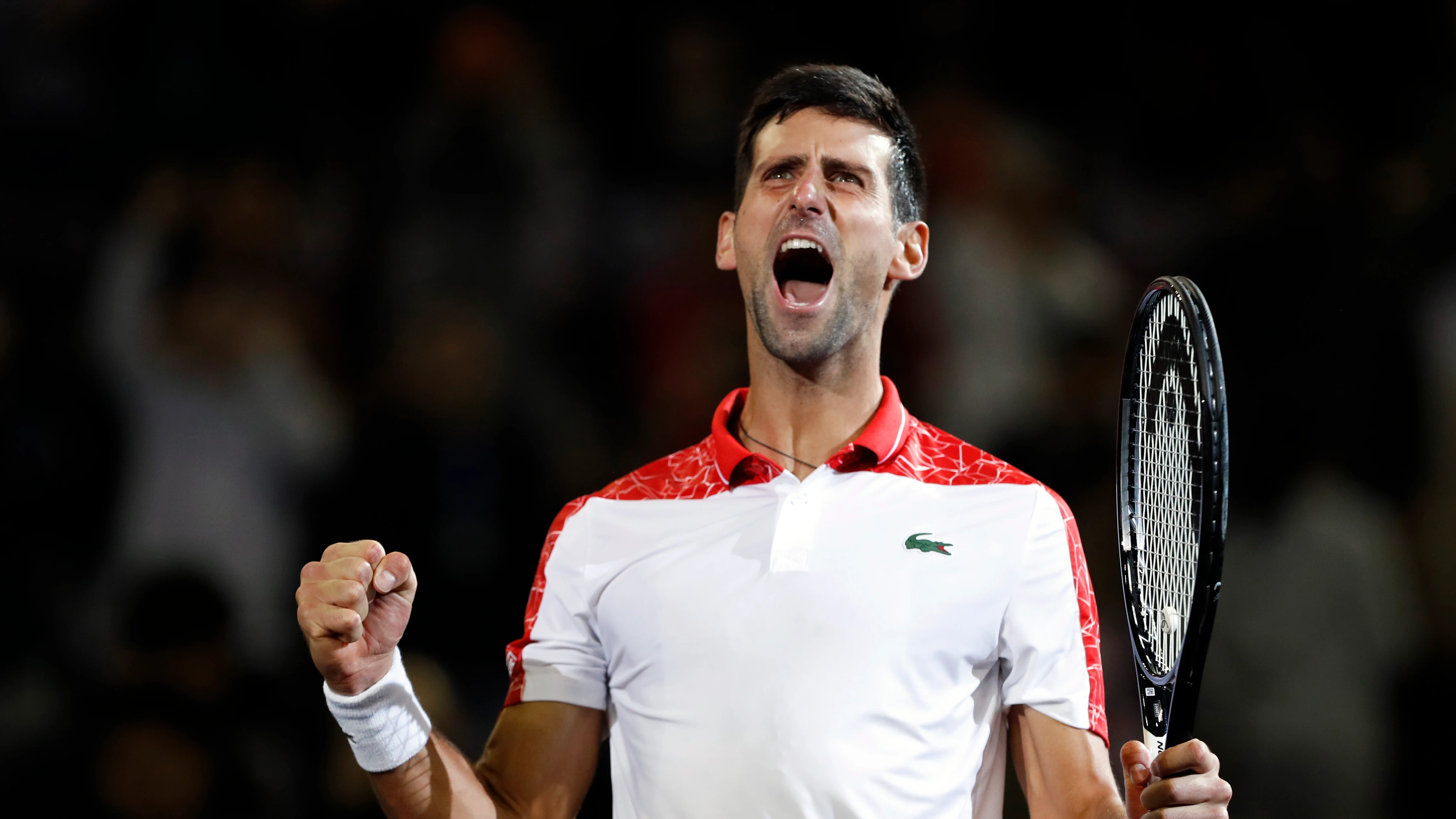 Novak Djokovic celebra su triunfo