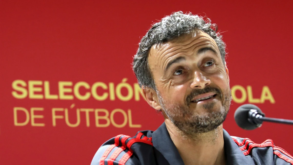 Luis Enrique, en rueda de prensa