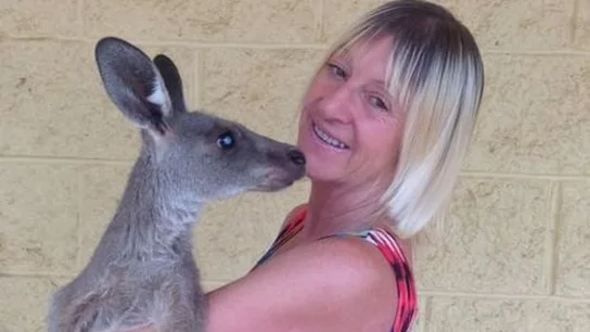 Linda Smith, la mujer atacada por un canguro en Australia Linda Smith, la mujer atacada por un canguro en Australia