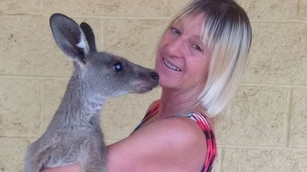 Linda Smith, la mujer atacada por un canguro en Australia Linda Smith, la mujer atacada por un canguro en Australia