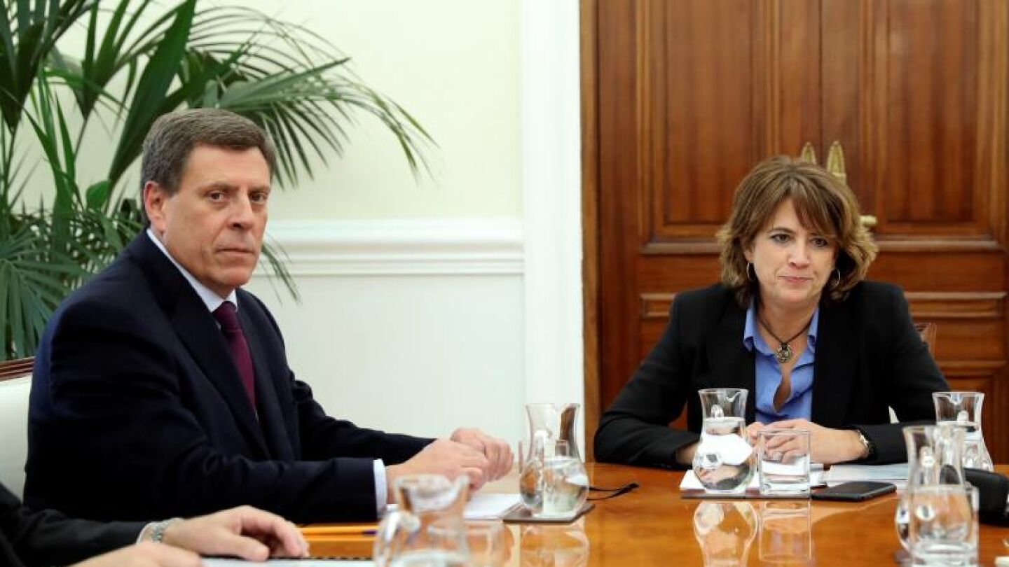 La ministra de Justicia, Dolores Delgado se re&uacute;ne con Juan Carlos Quer 