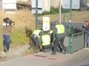 Imagen de la detención en Granada Imagen de la detención en Granada