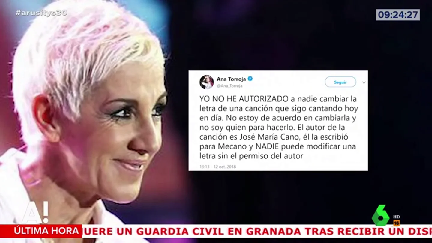 Ana Torroja carga contra Operación Triunfo Ana Torroja carga contra Operación Triunfo