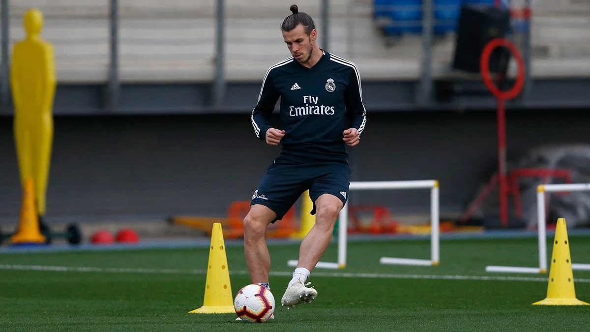 Gareth Bale se entrena con el Real Madrid