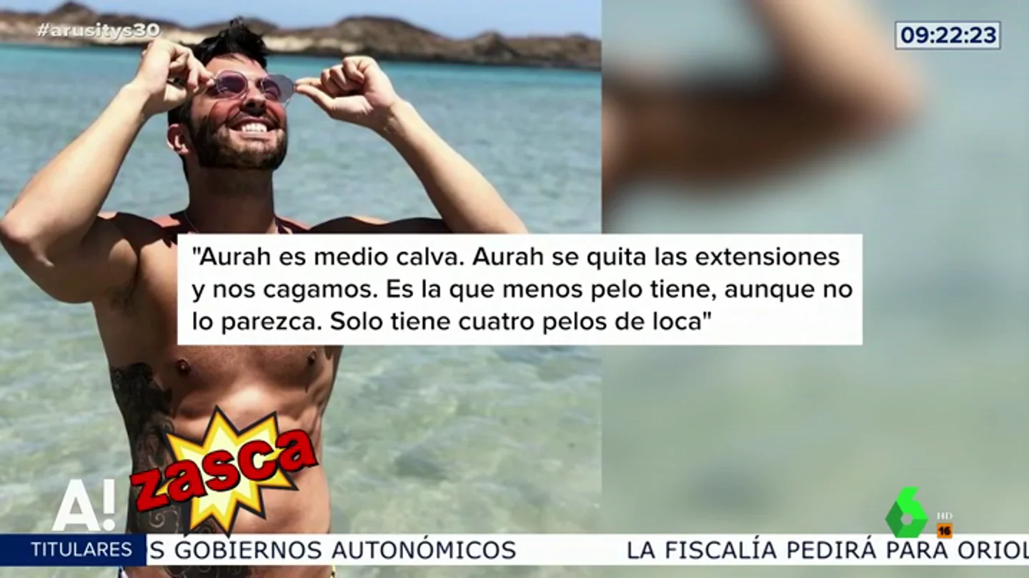 El bochornoso comentario machista de Suso sobre Aurah El bochornoso comentario machista de Suso sobre Aurah