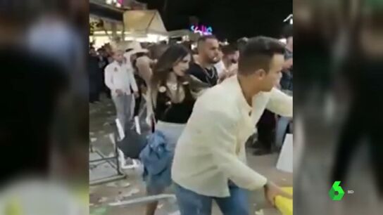Las im&aacute;genes de la multitudinaria pelea en la Feria de Ja&eacute;n
