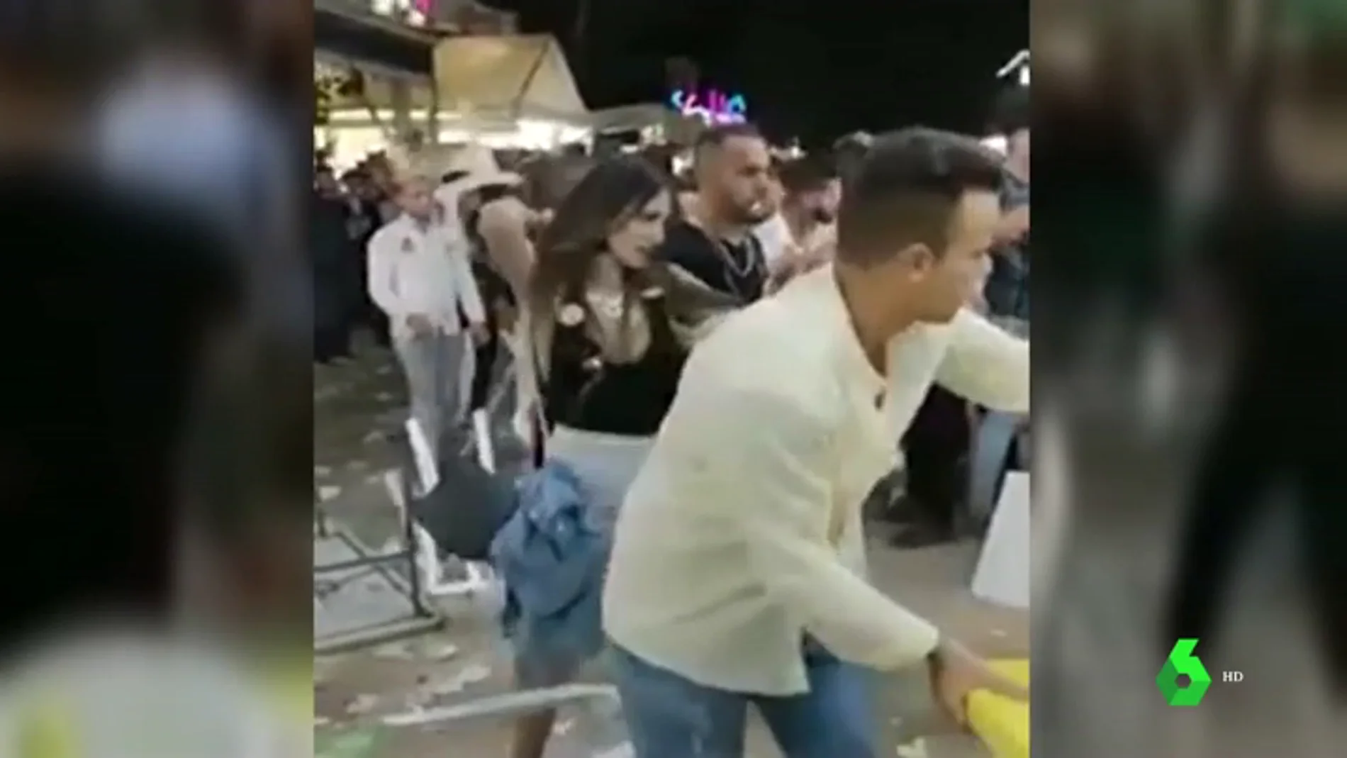 Las imágenes de la multitudinaria pelea en la Feria de Jaén