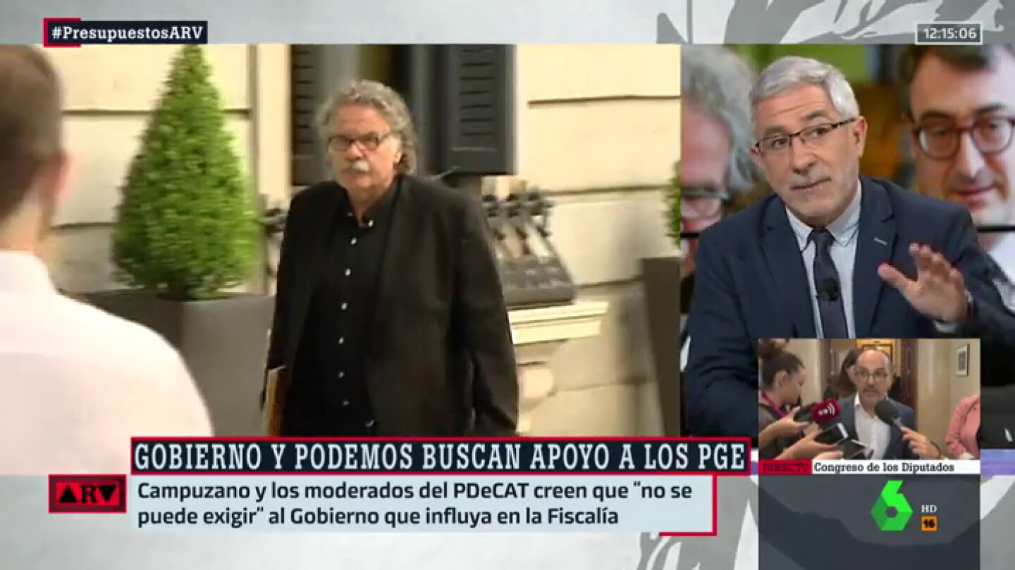 Llamazares, de ERC y PDeCAT: "Imagino que piensan que el Gobierno no puede hacer m&aacute;s que demostrar su desacuerdo sobre la prisi&oacute;n provisional"