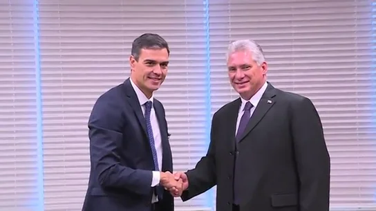 Pedro Sánchez y Miguel Díaz-Canel Pedro Sánchez y Miguel Díaz-Canel