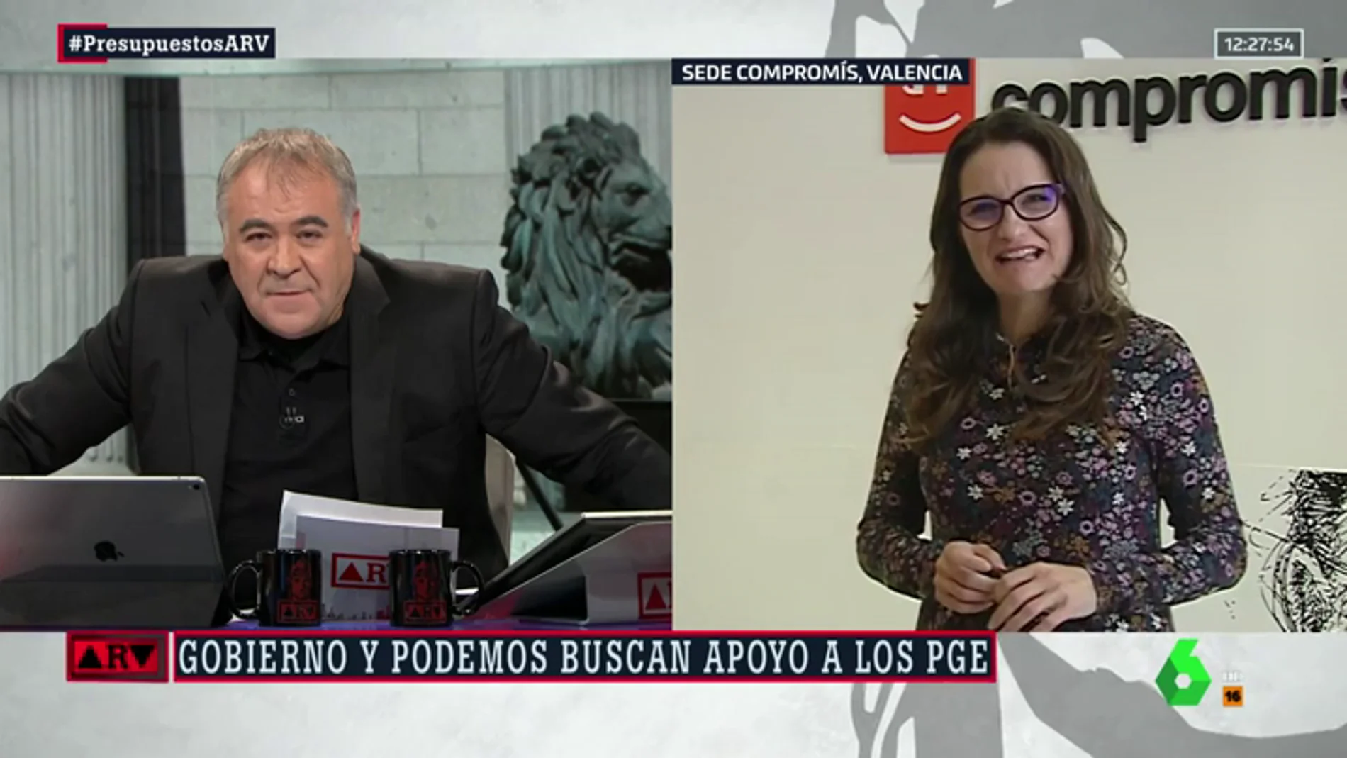 Antonio García Ferreras y Mónica Oltra