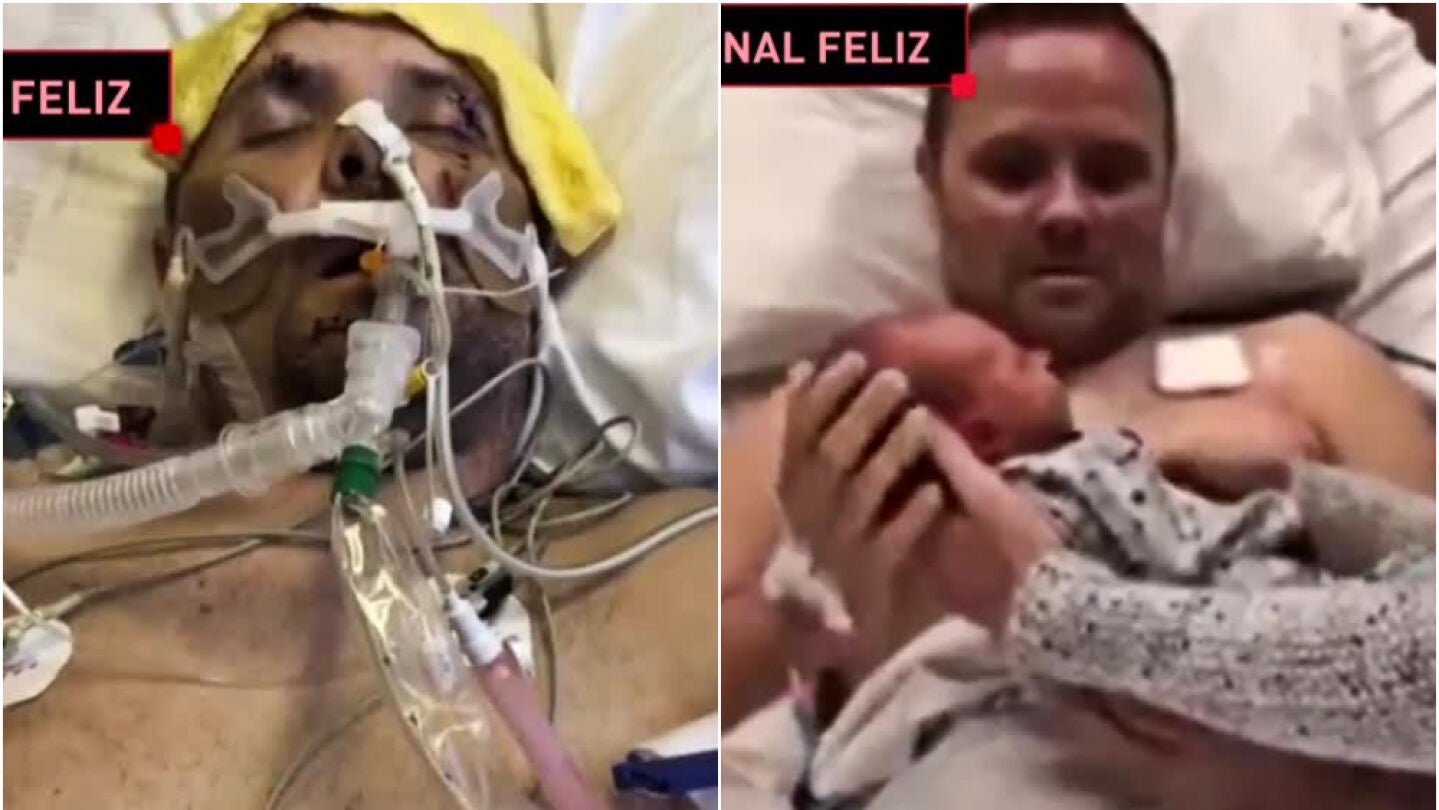 Un hombre sale herido y despierta con su hijo reci&eacute;n nacido en brazos