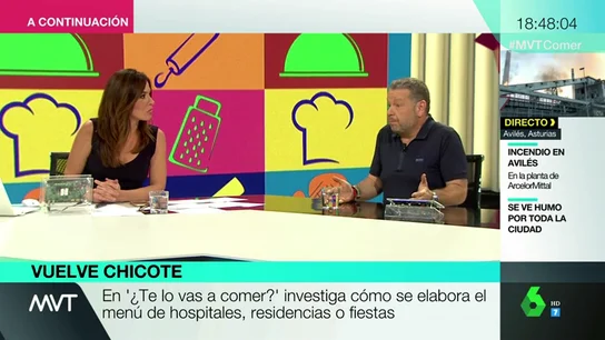 Chicote descubre las irregularidades en hospitales y residencias con '¿Te lo vas a comer?': "Para la recuperación de un enfermo la alimentación es crucial" Chicote descubre las irregularidades en hospitales y residencias con '¿Te lo vas a comer?': "Para la recuperación de un enfermo la alimentación es crucial"