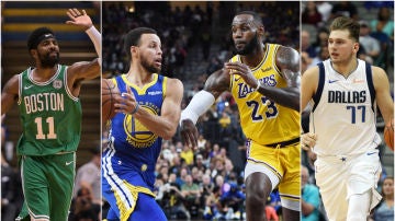 Irving, Curry, LeBron James y Doncic, nombres propios de la nueva temporada en la NBA