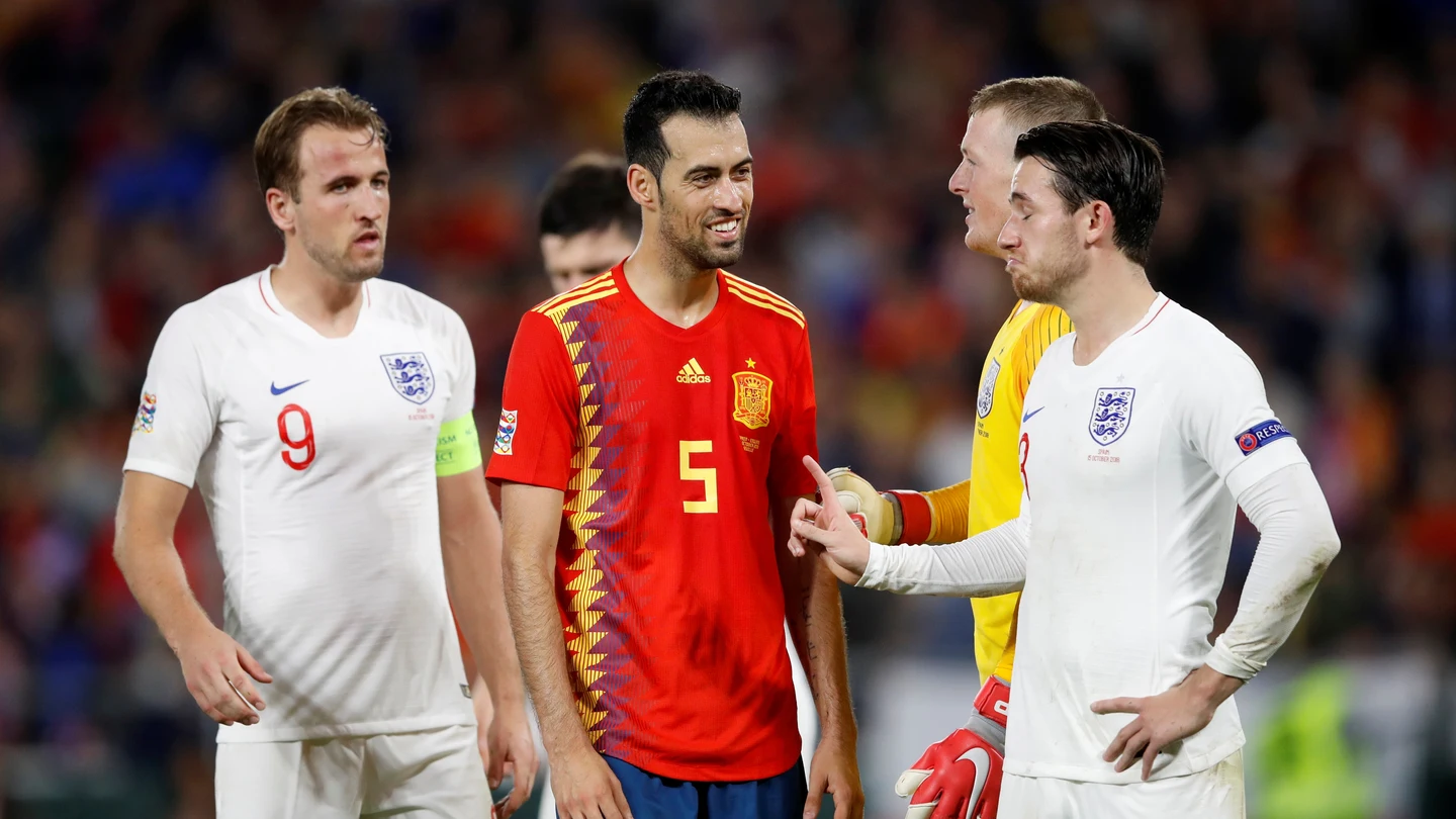 Busquets, durante el España-Inglaterra Busquets, durante el España-Inglaterra