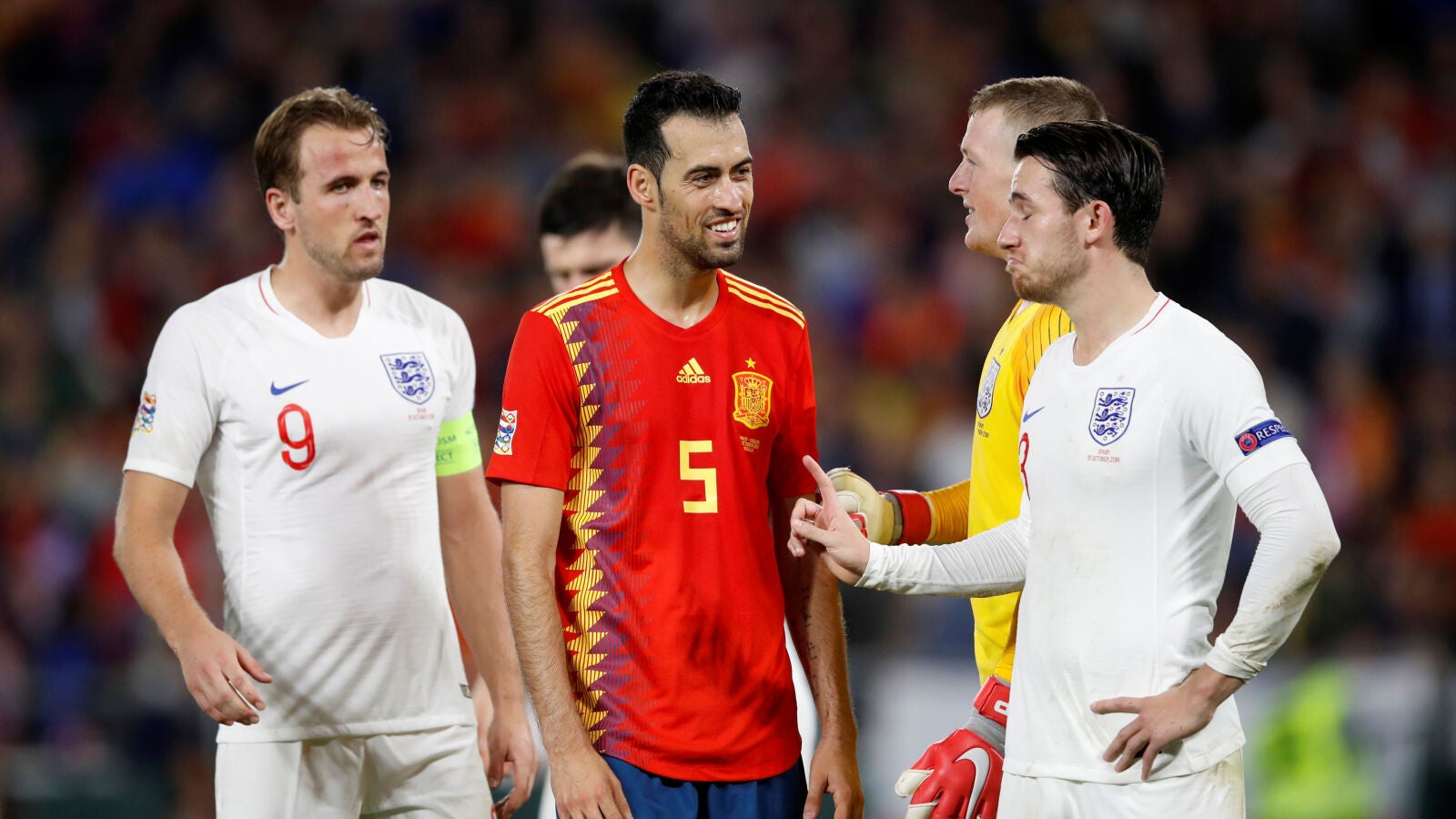 Busquets, durante el Espa&ntilde;a-Inglaterra