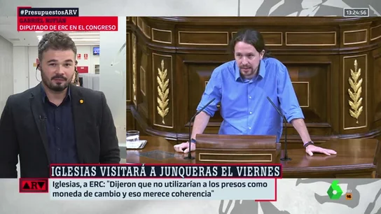 Gabriel Rufian y Pablo Iglesias Gabriel Rufian y Pablo Iglesias