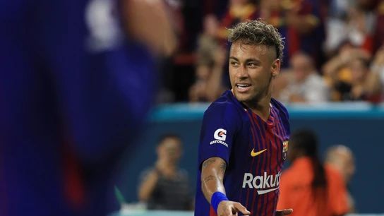 Neymar celebra un gol con el Barcelona Neymar celebra un gol con el Barcelona