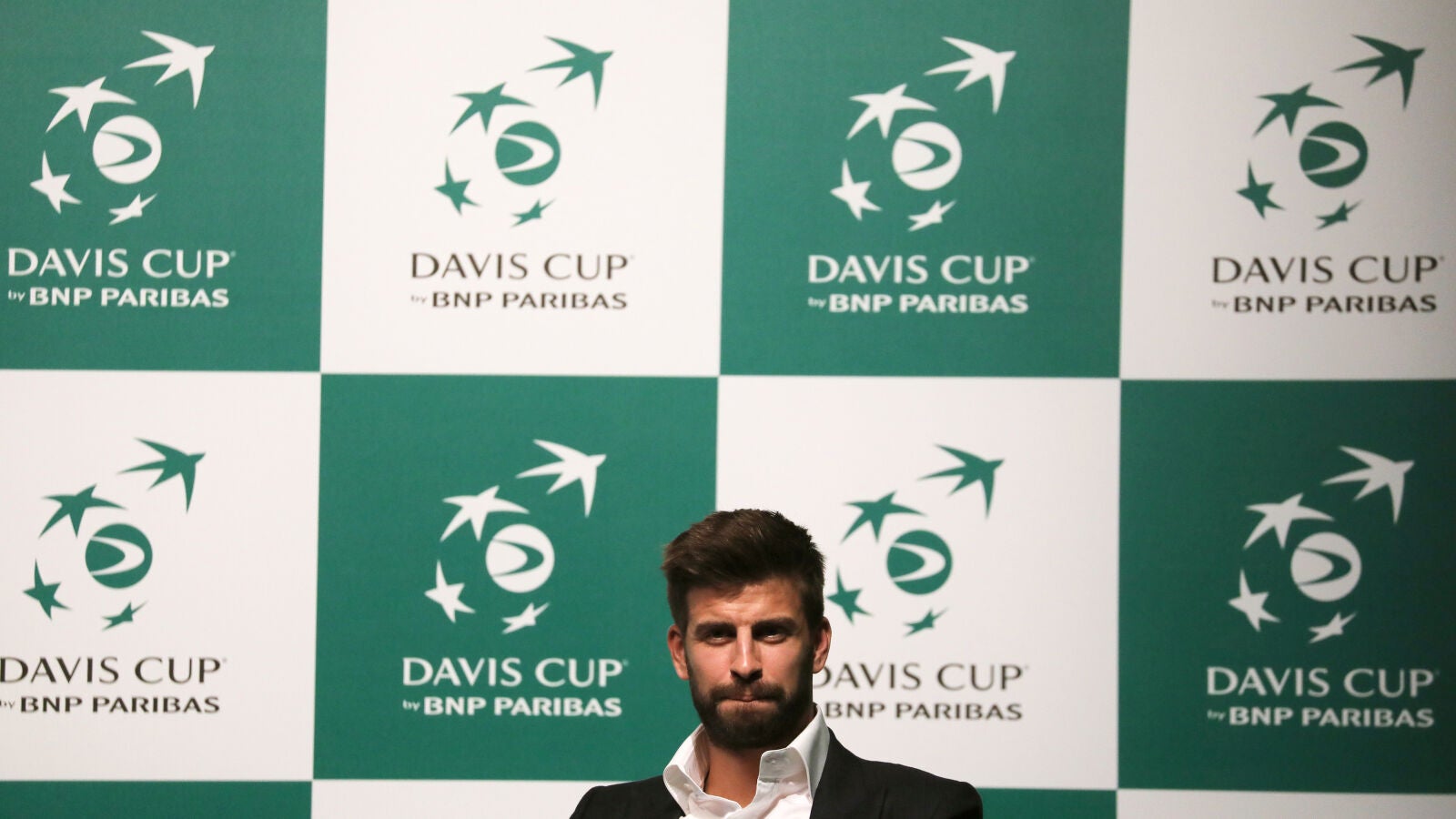 Gerard Piqu&eacute;, en la presentaci&oacute;n de la nueva Copa Davis